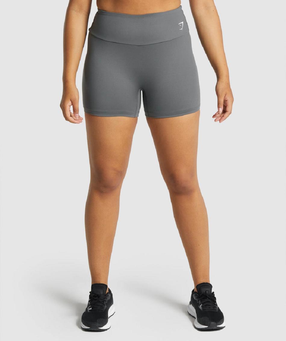 Pantalones Cortos Gymshark Entrenamiento Mujer Gris | CO 2706VRW